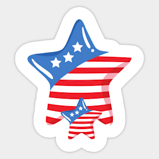 Independence Day USA IX Sticker